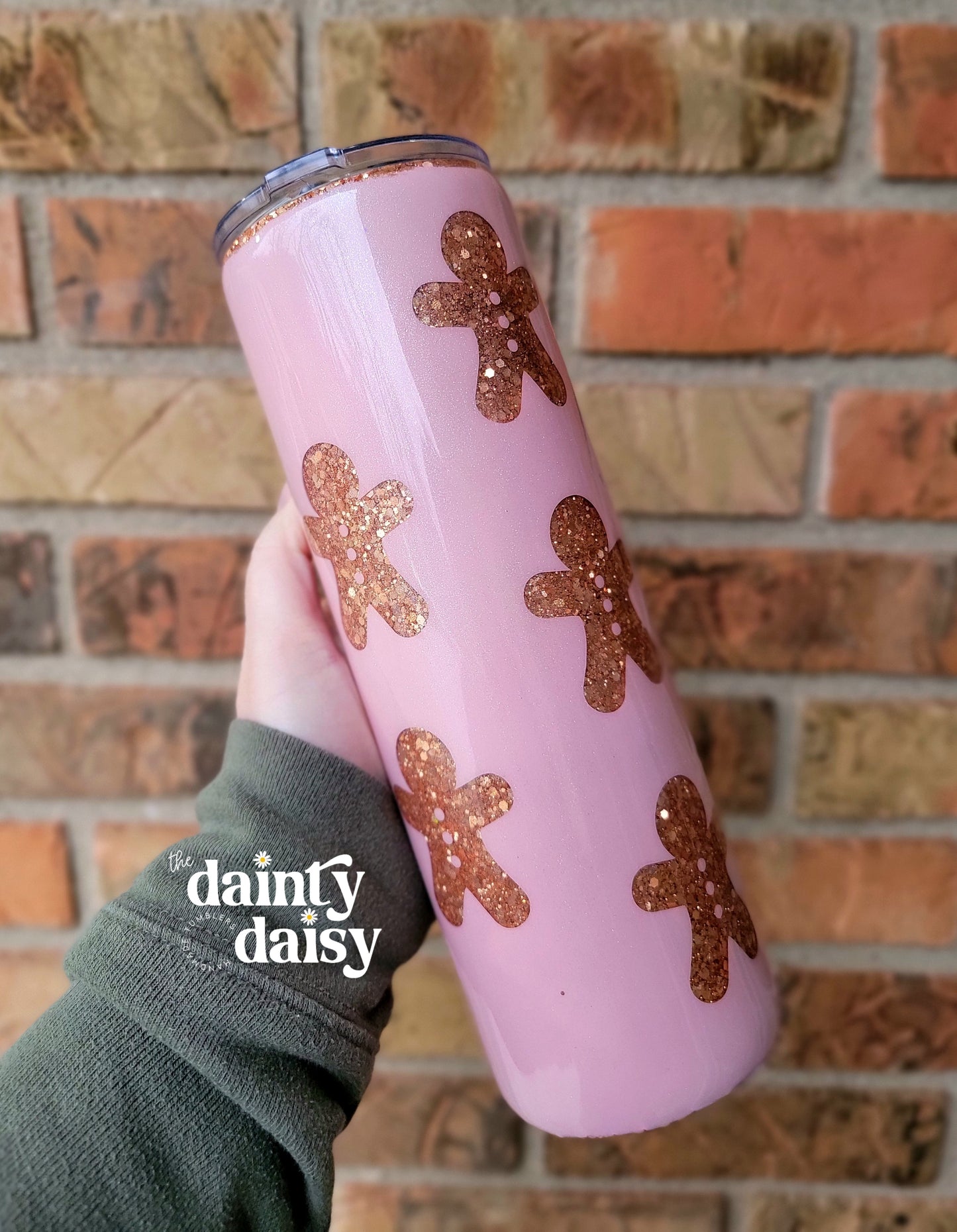 30oz Gingerbread Peekaboo Skinny Tumbler