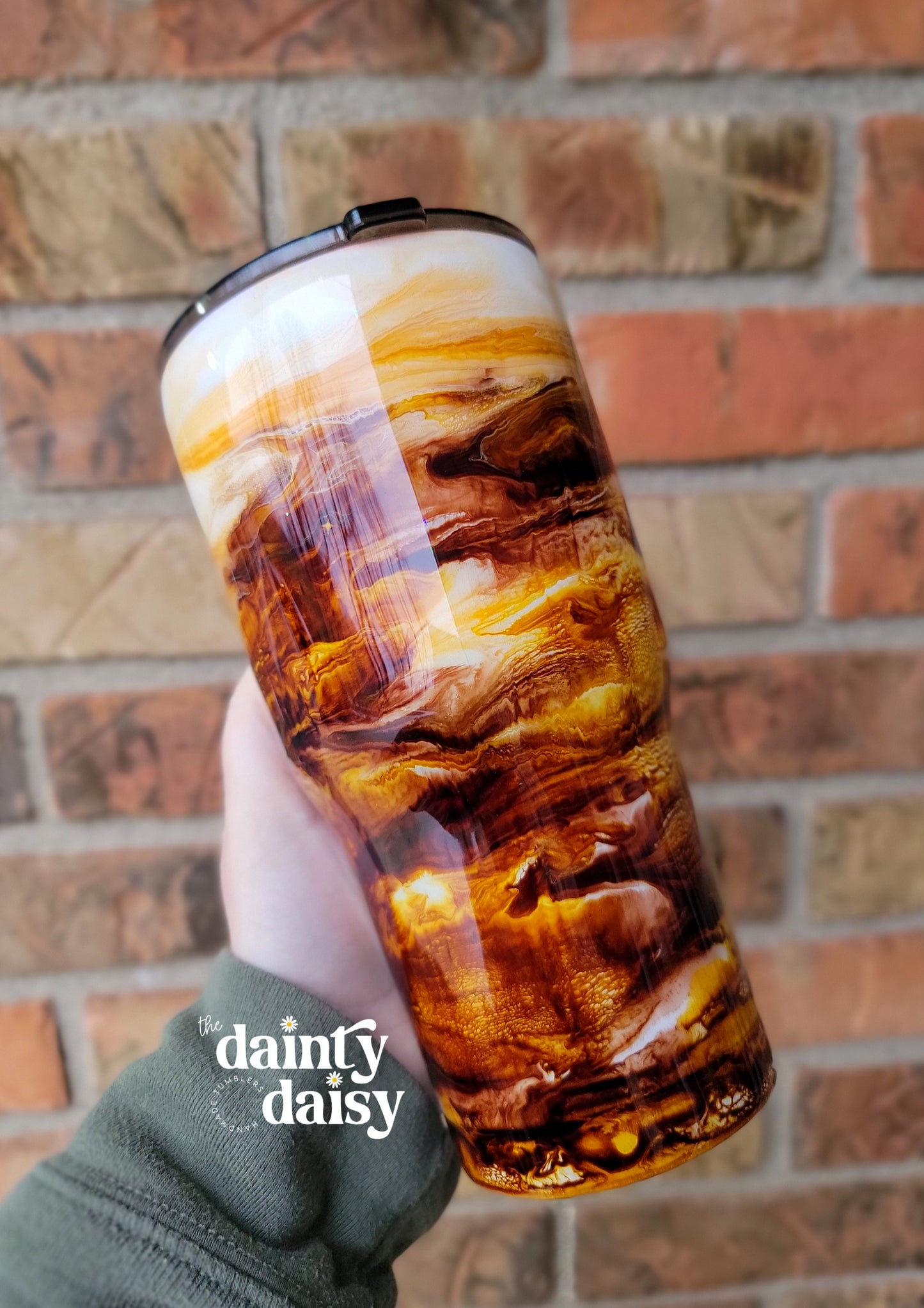 30oz Coffee Swirl Traditional Tumbler