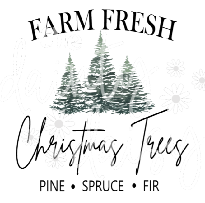 Farm Fresh Christmas Trees PNG